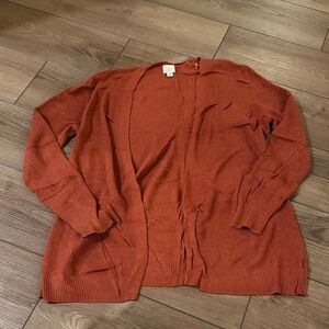 a new day Women's Terracotta Open Cardigan